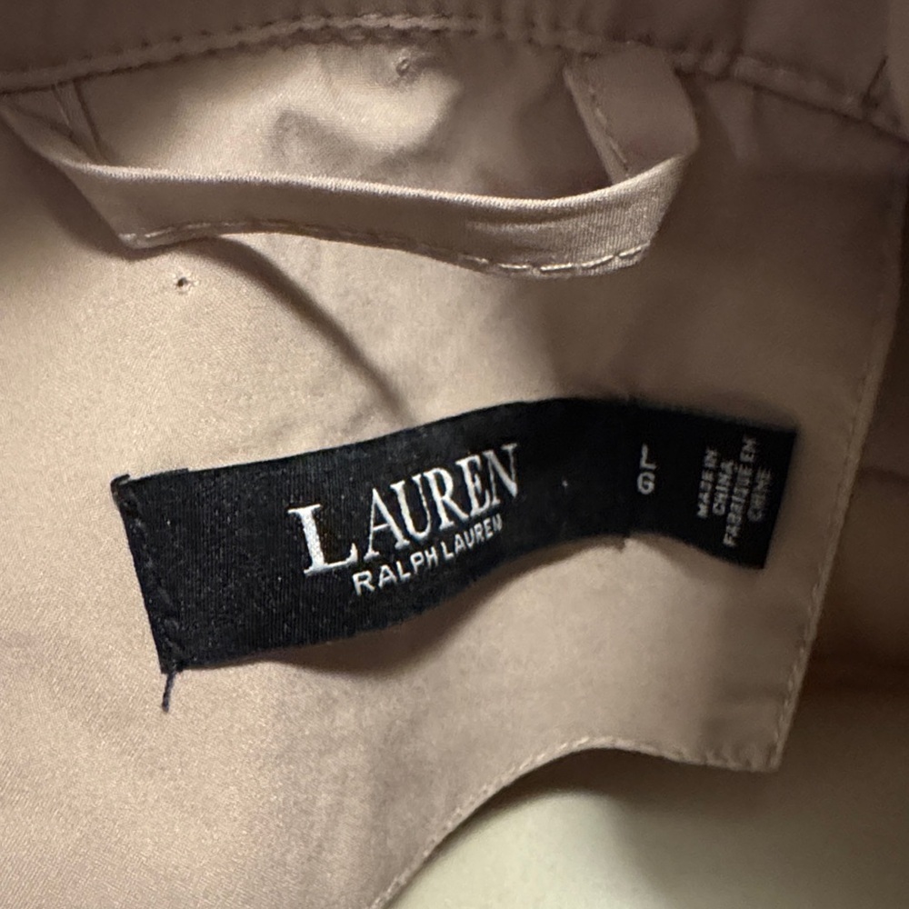 Ralph Lauren Light Beige Hooded Puffer Jacket, Women Size Large - Picture 5 of 11